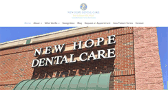 Desktop Screenshot of newhopedentalcare.com