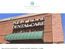 Tablet Screenshot of newhopedentalcare.com